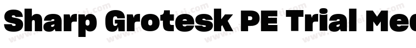 Sharp Grotesk PE Trial Medium 21字体转换